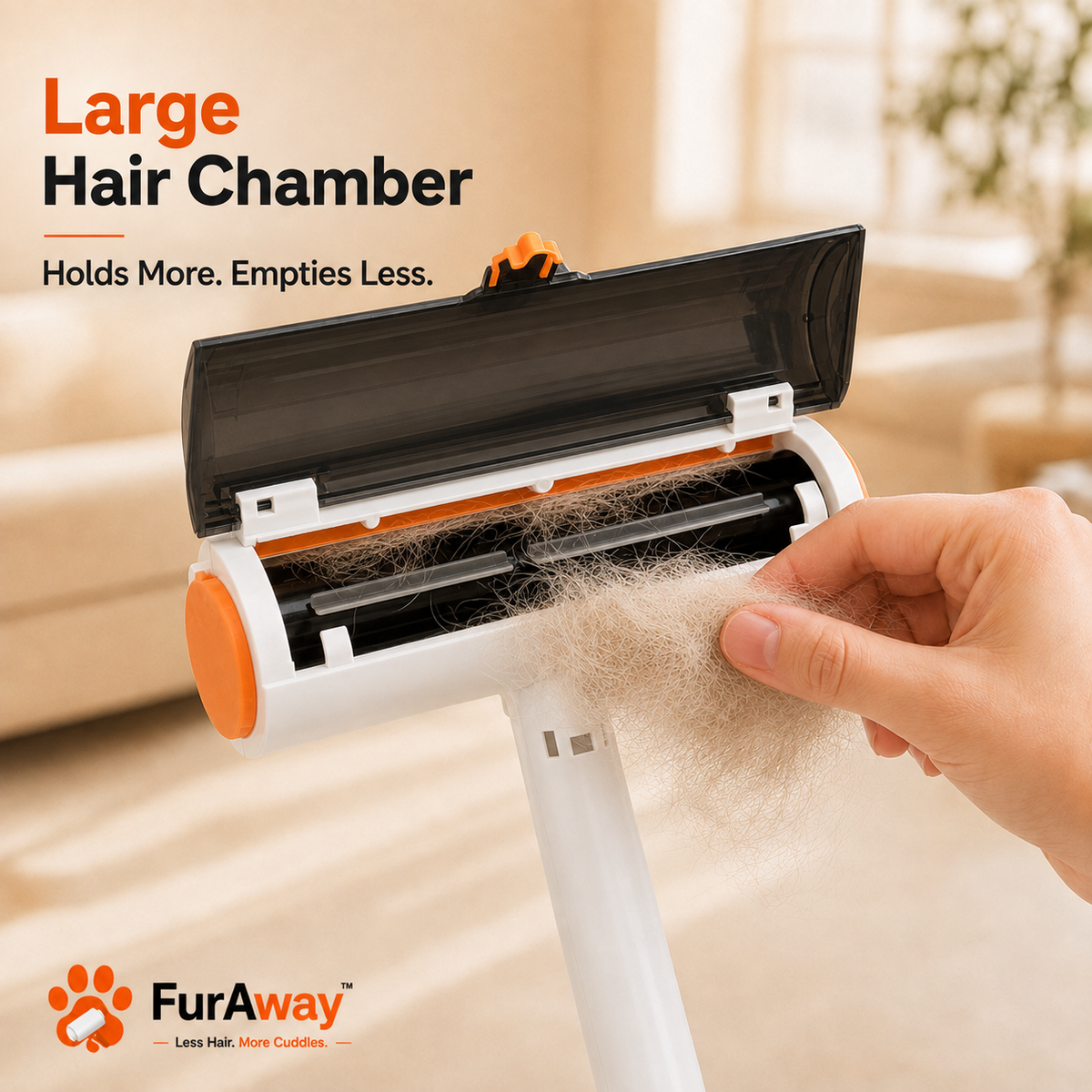 FurRoll™ Reusable Pet Hair Roller for Dogs & Cats