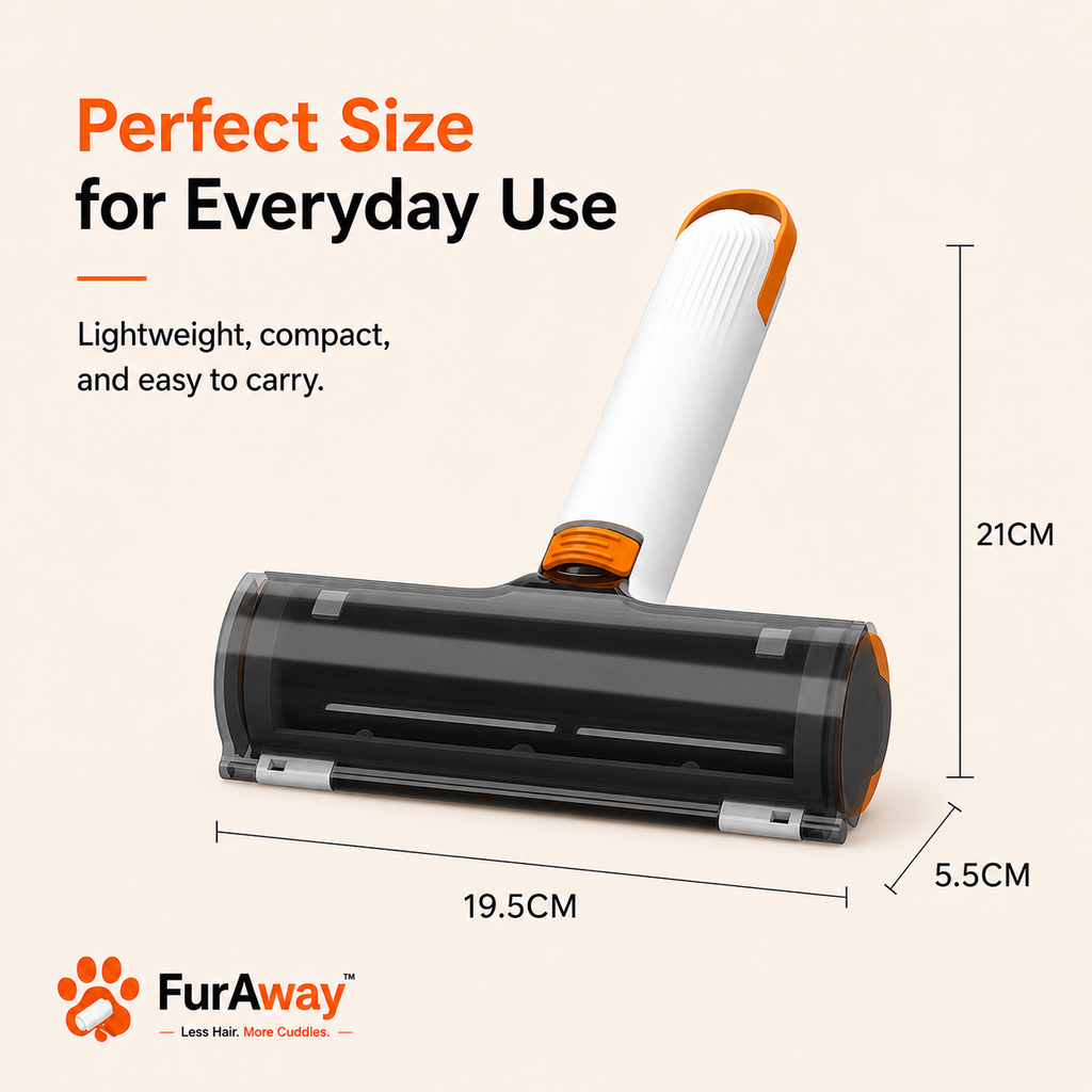 FurRoll™ Reusable Pet Hair Roller for Dogs & Cats