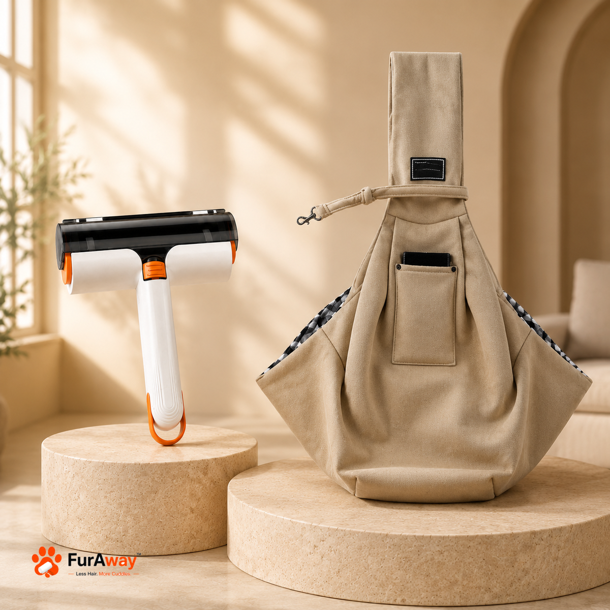 FurRoll™ Reusable Pet Hair Roller for Dogs & Cats